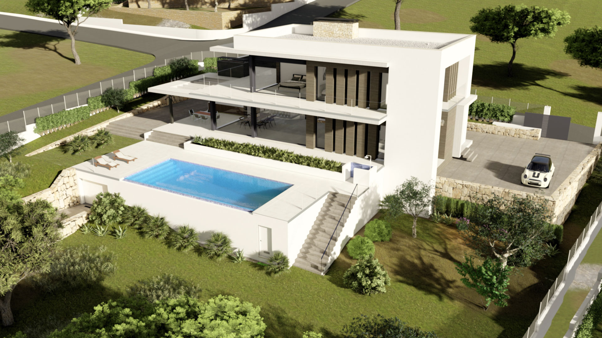 4480JAV Fantastische nieuwbouw villa in aanbouw te koop in Jávea