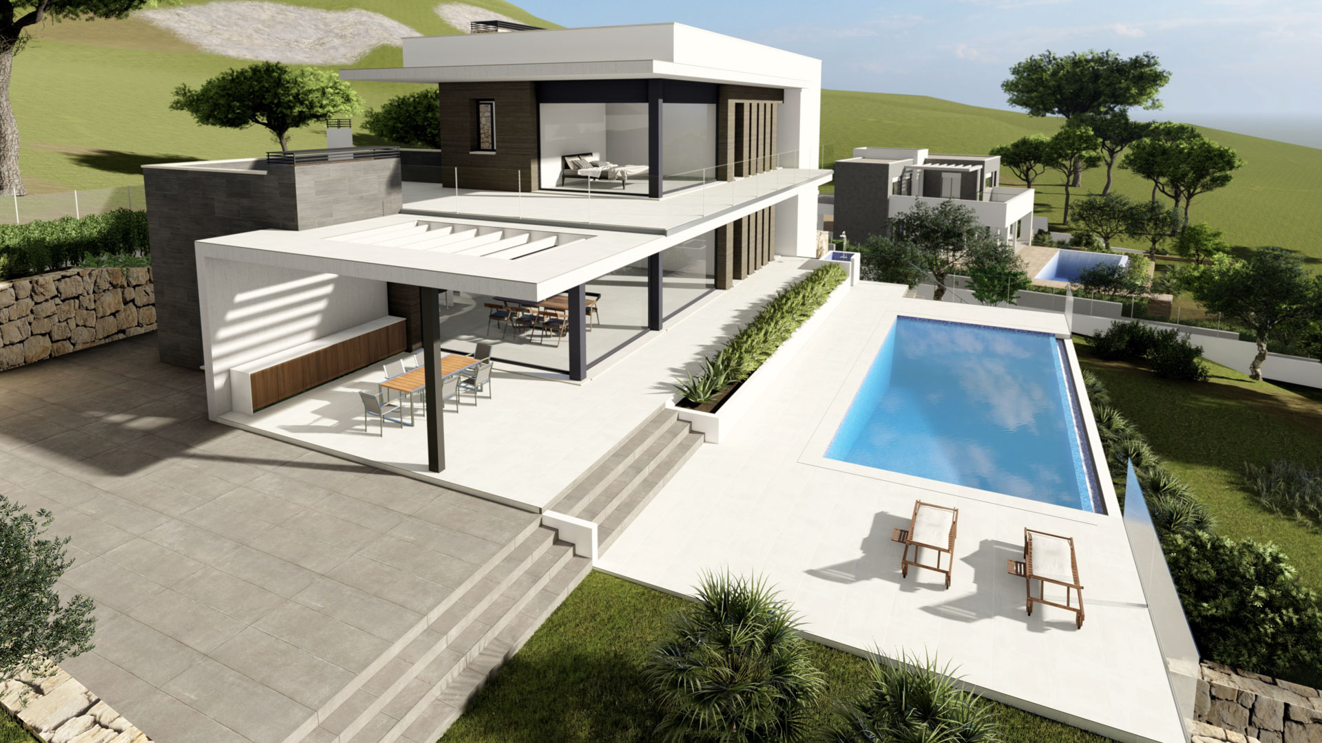 4480JAV Fantastische nieuwbouw villa in aanbouw te koop in Jávea