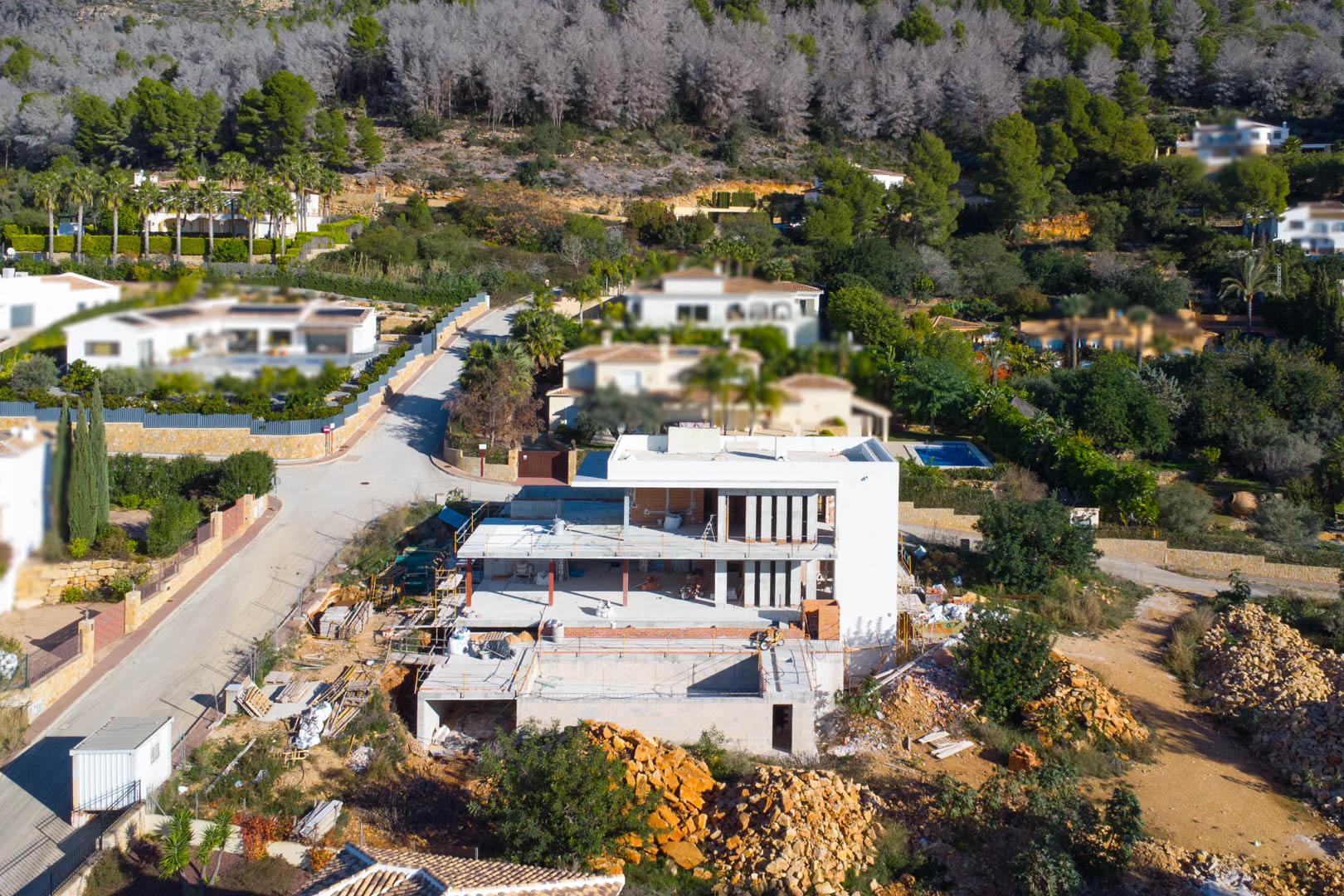 4480JAV Fantastische nieuwbouw villa in aanbouw te koop in Jávea