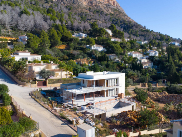 4480JAV Fantastische nieuwbouw villa in aanbouw te koop in Jávea