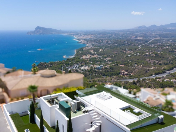 C4XY7056ALT Moderne Villa met berg- en zeezichten te koop in Altea Hills